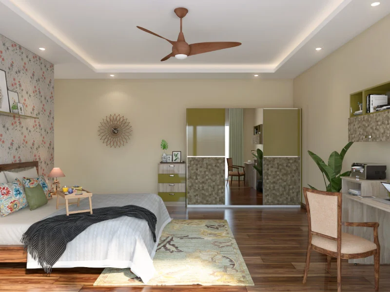 Green Meadow Master Bedroom Sliding Door Wardrobe Design
